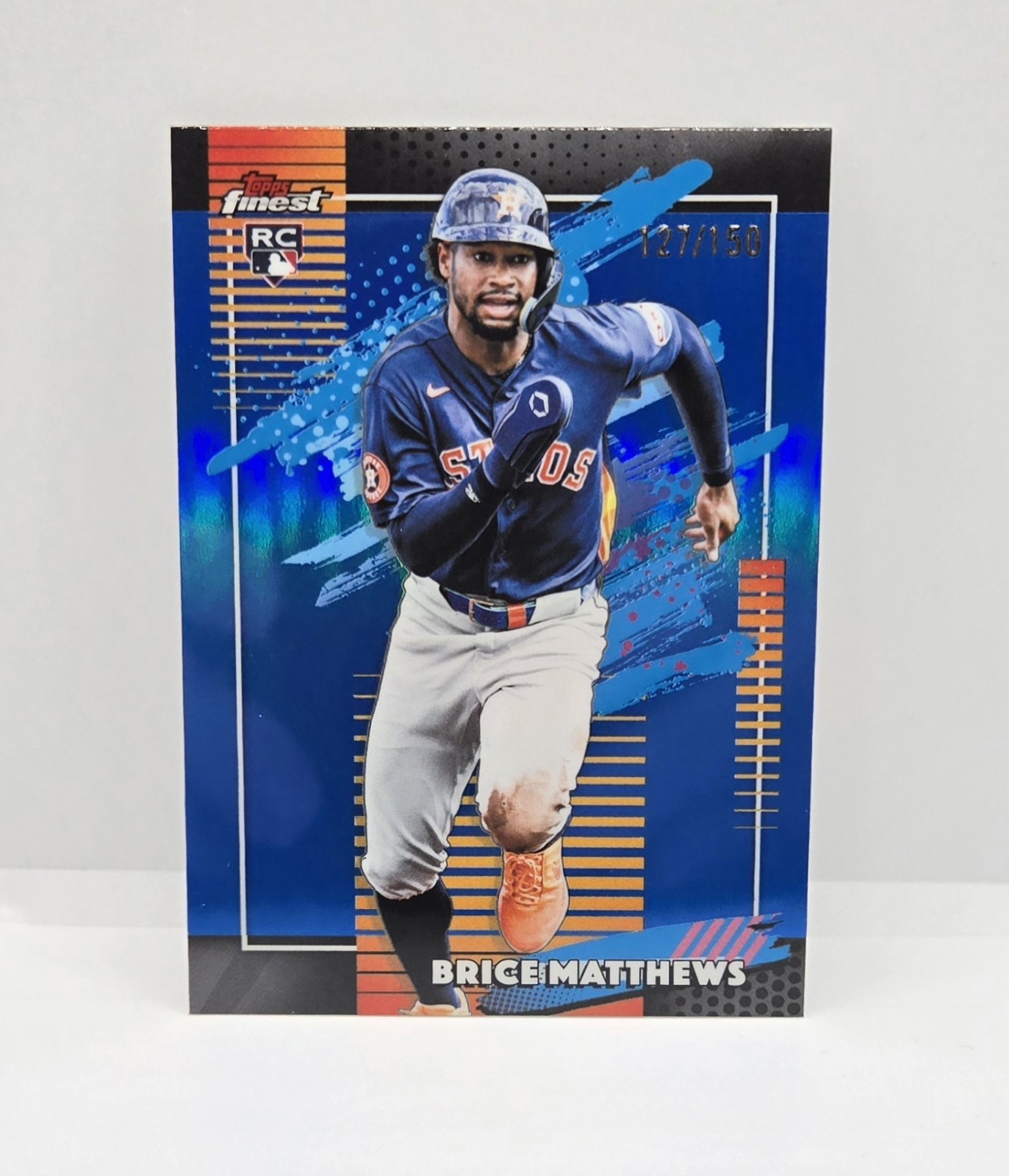 2026 Topps Finest Brice Matthews #140 Blue Refractor /150 (RC)