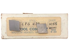 10 pcs. BSR Tool Company CPG 422 Grade: IC55 Carbide Inserts