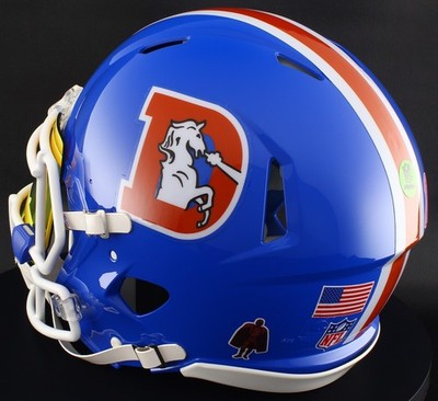 DENVER BRONCOS NFL Riddell Speed Full Size AUTHENTIC Football Helmet