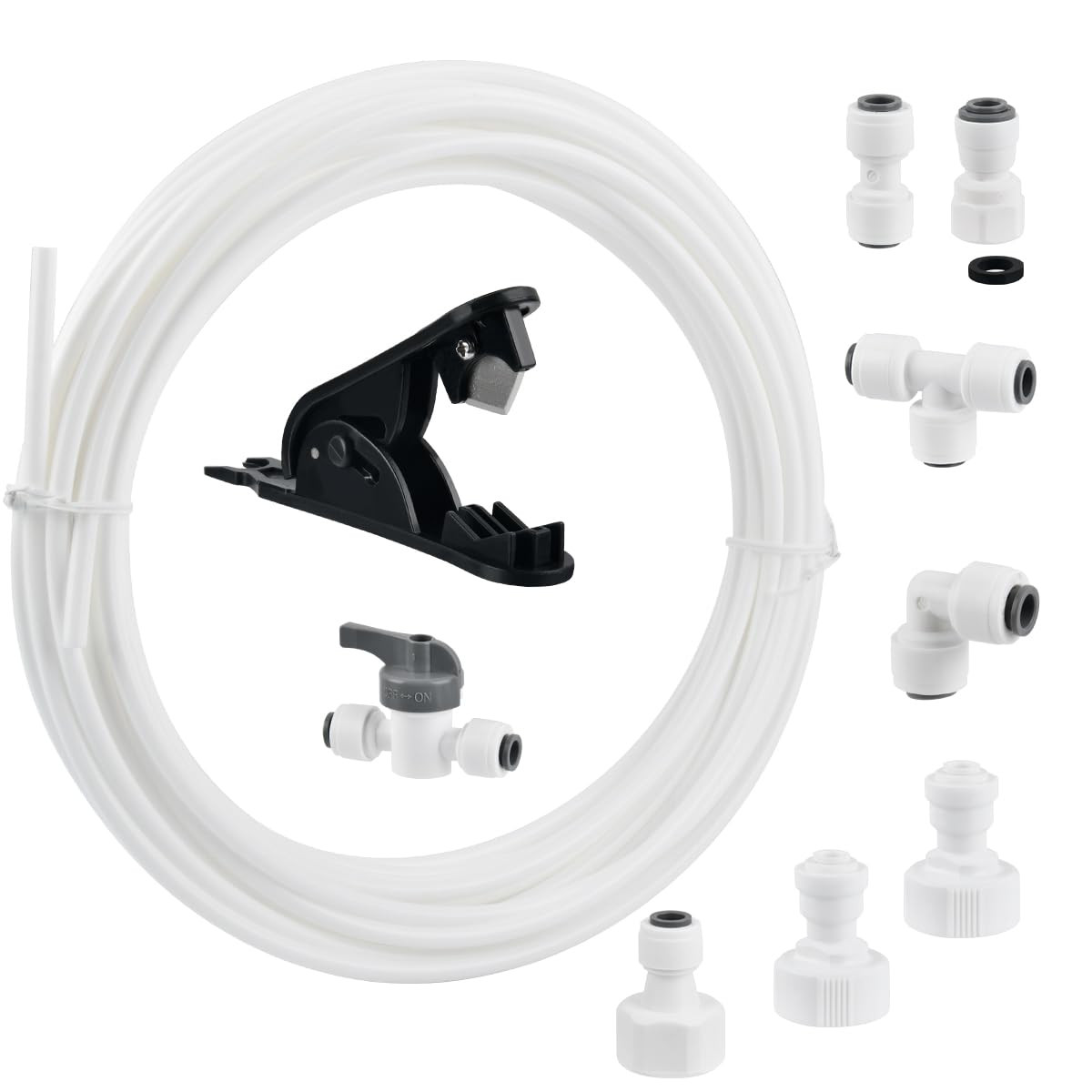 TMBMLPP Tubo di Alimentazione dell'Acqua da 15m Kit di Connettori Acqua (M6a)