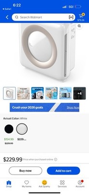 Coway Airmega AP-1512HH(W) True HEPA Air Purifier, 361 sq ft, White
