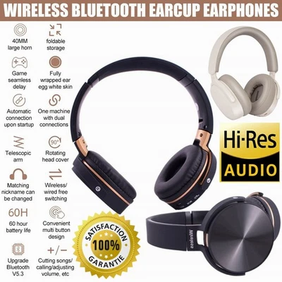 KOVAL 2026 Bluetooth Kopfhörer Kabellos Headset Stereo Bass Over-Ear Noise Cancelling