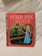 (D) Vintage 1972 A Little Golden Book Peter Pan And Wendy By Annie North Bedford