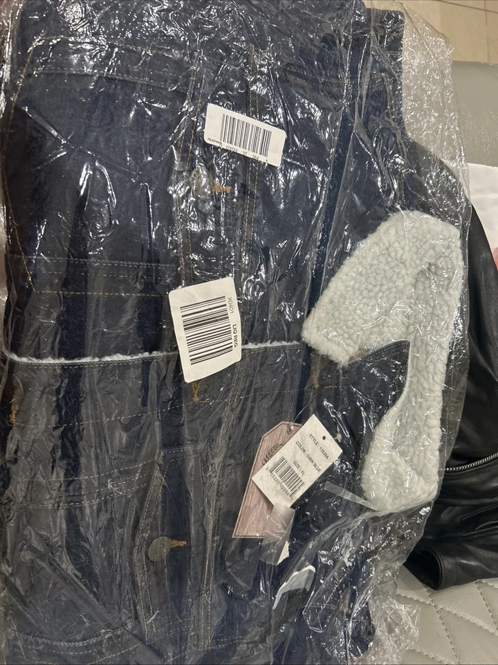 Chaqueta de mezclilla lavada forrada Sherpa Victory Outfitters para hombre talla XL nueva con etiquetas nueva Foto 4 de 4