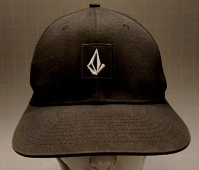 Unisex Adj Snapback Volcom Stone Black Logo Patch Hat Cap
