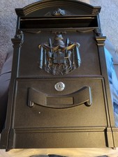 The House Nameplate Company, The Imperial Steel Letterbox Black. New. Stunning 