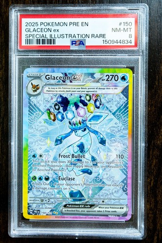 Glaceon ex graded PSA 8 for sale on eBay