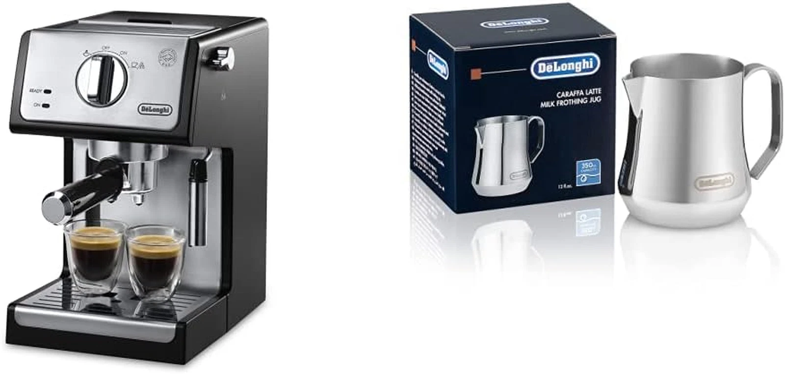 ECP3420 Espresso & Cappuccino Machine with Stainless Steel Milk Frothing Jug
