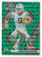 2025 Mosaic Football - Christian Watson - #242 GREEN MOSAIC PRIZM COLOR MATCH