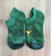 Peanuts x Bombas Youth Kids Ankle Socks Size 12T-Y3 Snoopy Green