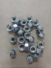 (25) 5/16"-18 K Lock Hex Lock Nuts Keps Zinc Plated COARSE Thread grade 5