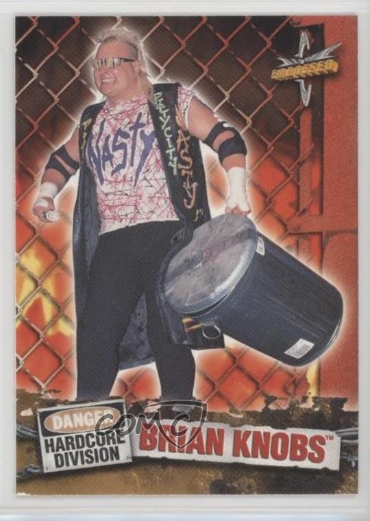 1999 Topps WCW Embossed Danger Hardcoure Division Brian Knobbs Knobs #51 0w6