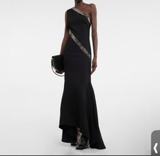 Chic STELLA MCCARTNEY Sable Embellished Long Dress Maxi Gown IT 40 US 4-6 $2960