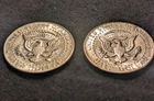 Kennedy Half Dollar 40 % Silver  1966 Lightly Circulated - Spotting - Lot Of 2