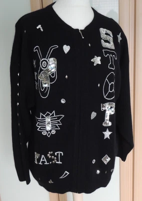 Hochwertige Vintage Strickjacke-Gr.L-JOYE & FUN-mit Lamm+Angorawolle - Bild 1 von 4