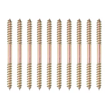 MECCANIXITY 10 Pcs Double Ended Screws, M5 x 65 mm Carbon Steel x 65 