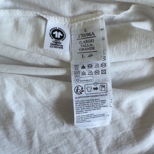 AllSaints Kay White V-Neck Tie Sleeve Tee – Size L, 100% Organic Cotton - Picture 6 of 7