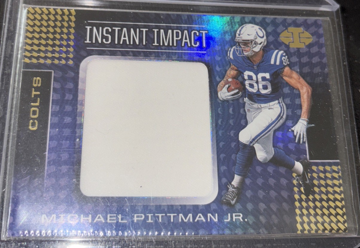 Michael Pittman Jr. Panini Illusions Instant Impact Relics #II19 Base