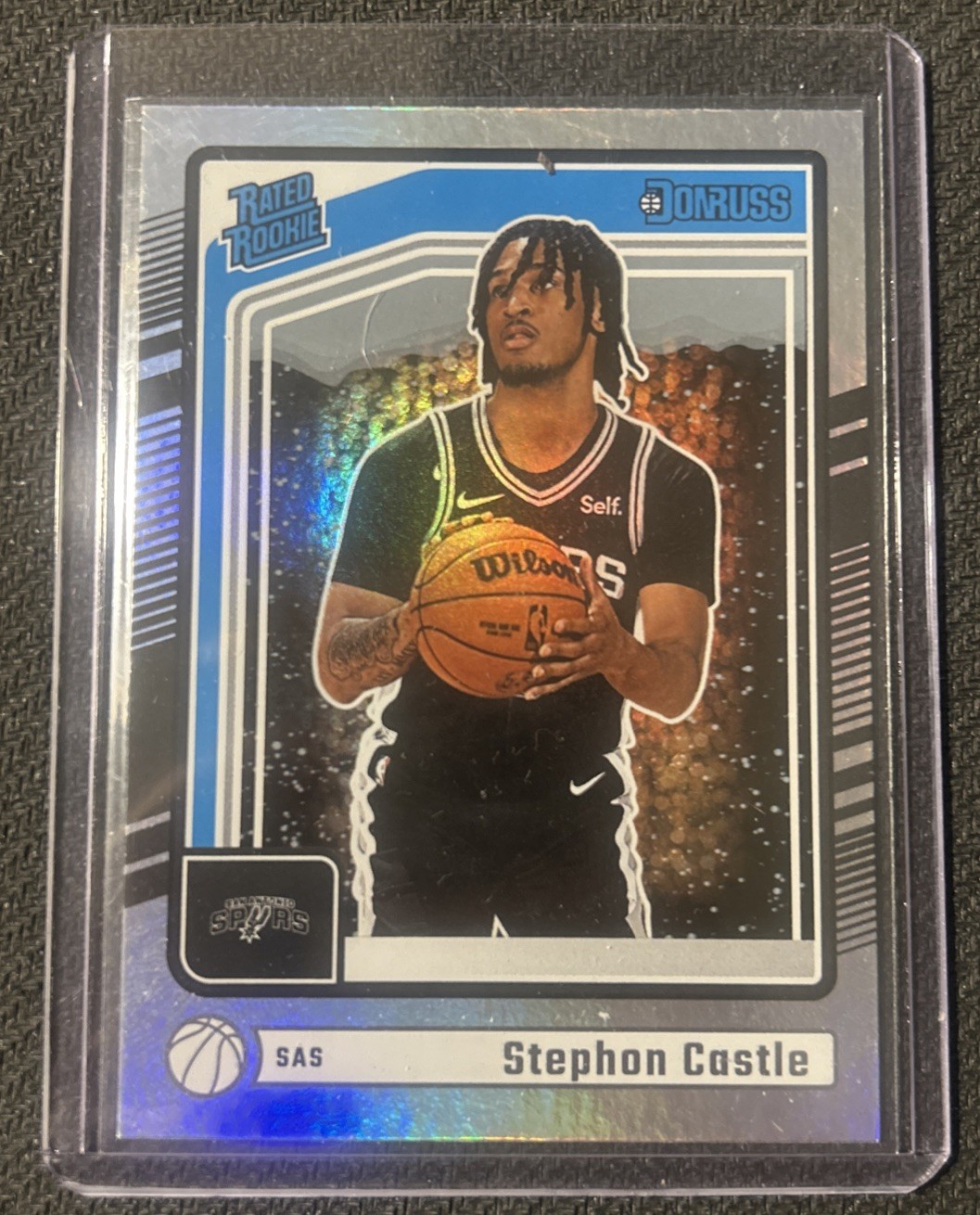 2024-25 Panini Donruss - Rated Rookie Stephon Castle #244 Holo Winter (RC)