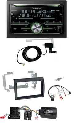 Pioneer CD USB Lenkrad Bluetooth 2DIN DAB Autoradio für Citroen Peugeot Fiat sch - Bild 1 von 4