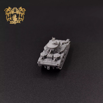 3D Printed 1/144 British Vickers Mk.iii Medium Tank Uncolored Model
