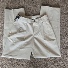 IZOD Pleated Uniform Chino Pants Cement Boys Size 20 Reg Cotton Adjustable