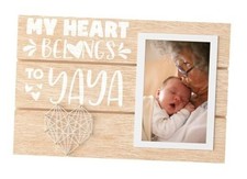 Yaya Gifts, Mothers Day Gifts for Yaya, Picture Frame 4x6 on Mother's Day,