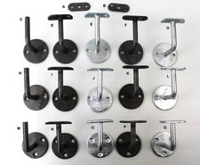 Handlaufhalter Stahl - verzinkt/roh Metall EisenTrägerplatte Rohr Handlaufträger