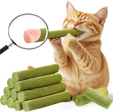 90g/3.17oz Cats Treat Cat Grass Teething Stick Kitten Toy 90g/3.17oz, Green 