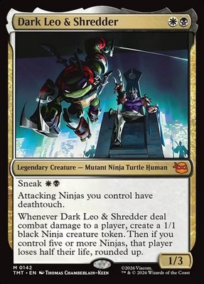 MTG Dark Leo & Shredder (142/343) Teenage Mutant Ninja Turtles LP