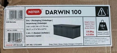 Keter Darwin 100 Gerätehaus   Top Zustand   wetterfest & pflegeleicht