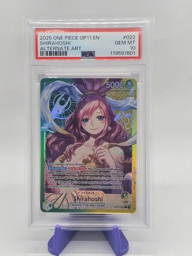 One Piece Shirahoshi OP11-022 PSA 10 Gem Mint
