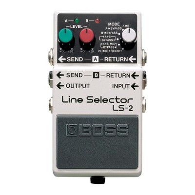 Guitar Effects Line Selector Pedal with Dual Loops and Six Modes for Amps