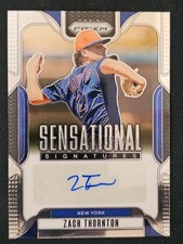 2025 Panini Prizm Zach Thornton Sensational Signatures Auto New York Mets #SS-ZT