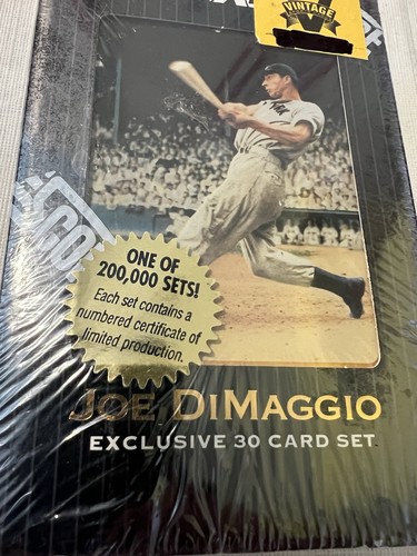 1993 SCORE PINNACLE EXCLUSIVE JOE DIMAGGIO 30 CARD LIMITED SET FACTORY SEALED - Picture 4 of 4