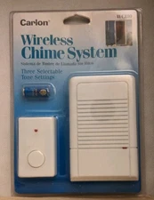 Carlon Wireless Door Chime System WC110 64 Selectable Channels New Sealed
