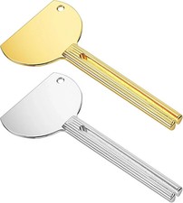 2Pcs Stainless Steel Toothpaste Tube Squeezer, Metal Tube Squeezer Keys,
