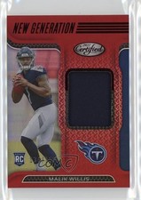 2022 Certified New Generation Jerseys Mirror Red /199 Malik Willis #NGJ-MW 0b6c