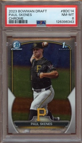 2023 Bowman Draft Chrome #BDC14 Paul Skenes RC PSA 8 NM-MT Pirates