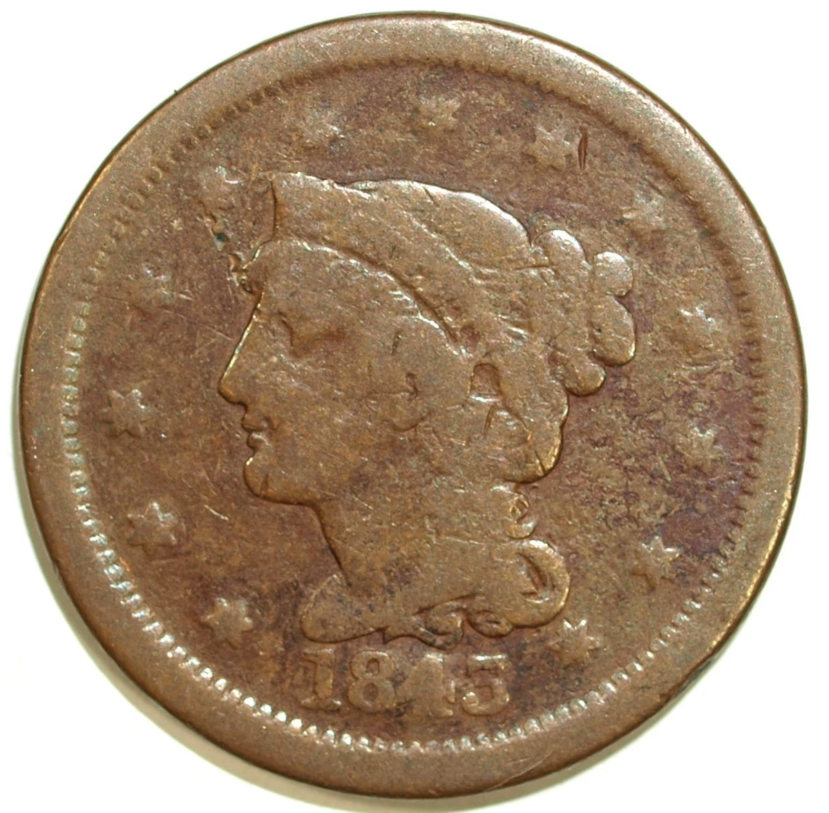 けあんページ 1843 Year Braided Hair Large Cents (1839-1857) for sale | eBay