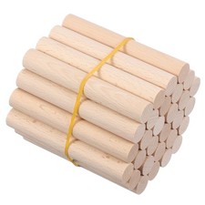 5/8 x 4 Inch Wooden Dowel Rod 30 Pcs Wood Dowels for Craft, Natural Color