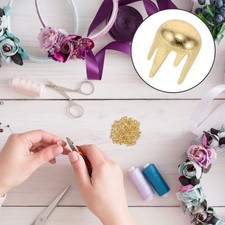 Punk Rivet Spikes Clothes Gold Nailhead Rivets Crochet Stuffed Animal