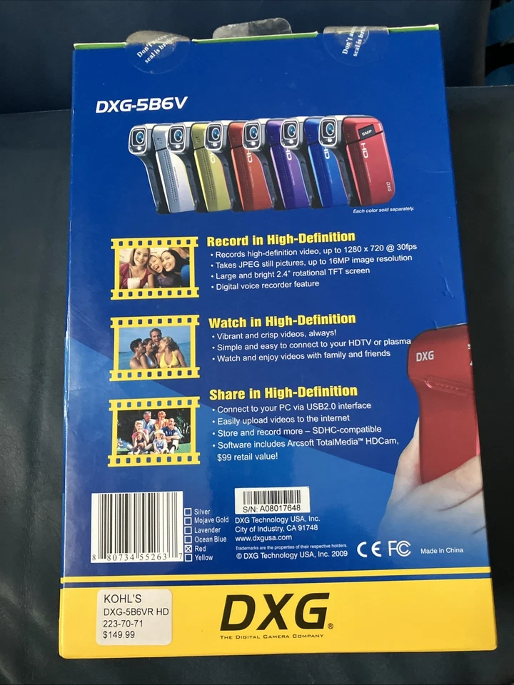 DXG Technology DXG-5B6V High Definition Video Camera - Image 2 of 2