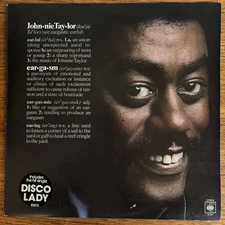 Johnnie Taylor - Eargasm - 1st UK Press Vinyl LP EX/EX 1976 CBS Funk Soul Disco