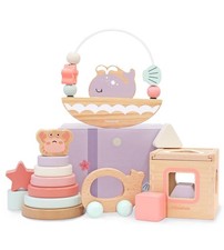 Sensory  Educational Wooden Toy Set for Toddlers 1-3 Years Old - Stacking Ri...