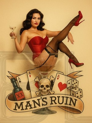 Sailor Jerry Man's Ruin 11 x 14''  Photo Print