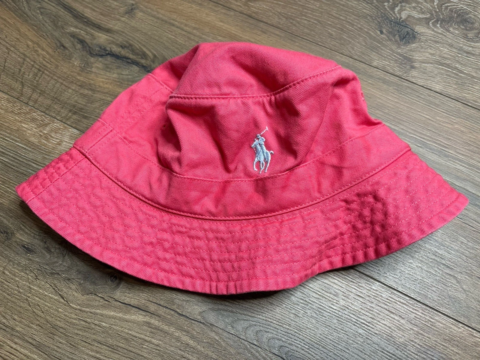 Polo Ralph Lauren Mens Unisex Red 100% Cotton Bucket Hat Size Large Or XL NWT
