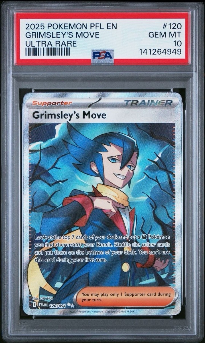 2025 Pokemon Phantasmal Flames # 120 Grimsley's Move Ultra Rare