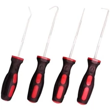  4-Piece Precision Pick & Hook Set, Car Auto Oil Seal O 4-Piece Pick & Hook Set