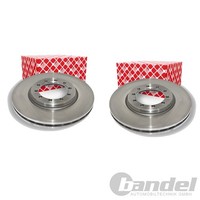 2X febi Bremsscheiben Ø290Mm Vorne Passend FÜR Renault Trucks Mascott